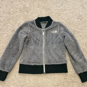 The North Face Charcoal and Black Fleece Jacket